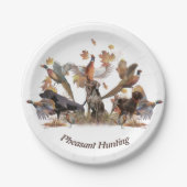 Assiettes En Carton Chasse aux faisans (Devant)
