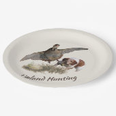 Assiettes En Carton Chasse aux oiseaux de jeu (Angle)