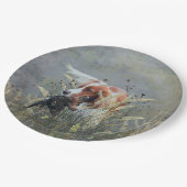 Assiettes En Carton Chasse avec Epagneul Breton (Angle)