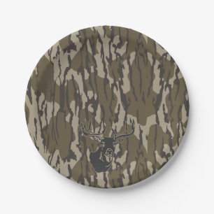 Assiettes En Carton Chasse Camo Chasse de cerf blanc Botomland Camo