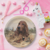 Assiettes En Carton Chasse de Setter irlandais faisan, Art (Fête)