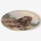 Assiettes En Carton Chasse de Setter irlandais faisan, Art (Angle)