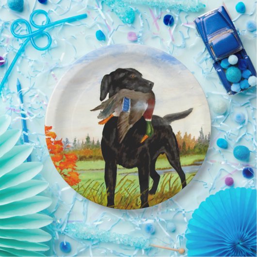 Assiettes En Carton Chasse Plaques de papier de chien (Fête)