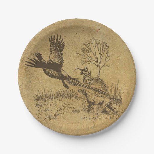 Assiettes En Carton Chasseur (chasse avec SPG) (Devant)