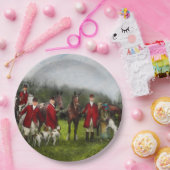 Assiettes En Carton Chasseur - la chasse à renard - Contrôle-ho 1924 (Fête)