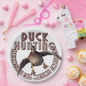 Assiettes En Carton Chasseurs, Chasse de canard Plaques de papier (Fête)