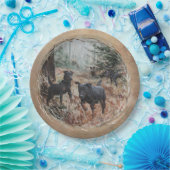 Assiettes En Carton Chasseurs, partenaires pour la vie Jagdterrier Pap (Fête)