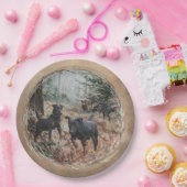 Assiettes En Carton Chasseurs, partenaires pour la vie Jagdterrier Pap (Fête)