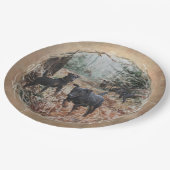 Assiettes En Carton Chasseurs, partenaires pour la vie Jagdterrier Pap (Angle)