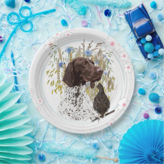 Assiettes En Carton Chasseurs, partenaires pour la vie Plaques de papi (Fête)