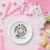 Assiettes En Carton Chat adorable en Mug Conception de vacances - Chat (Fête)