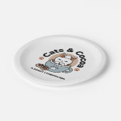 Assiettes En Carton Chat adorable en Mug Conception de vacances - Chat (Angle)