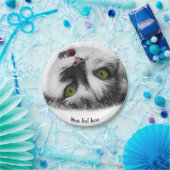 Assiettes En Carton Chat amusant (Fête)