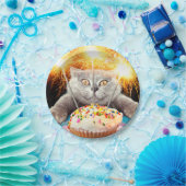 Assiettes En Carton Chat Avec Cupcake Sparkler (Fête)