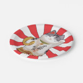 Assiettes En Carton Chat chanceux B (Angle)