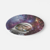 Assiettes En Carton Chat Cosmonaut (Angle)