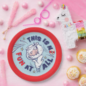 Assiettes En Carton Chat dans le Casquette | Ce N'Est Pas Du Tout Amus (Fête)