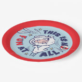 Assiettes En Carton Chat dans le Casquette | Ce N'Est Pas Du Tout Amus (Angle)