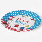 Assiettes En Carton Chat dans le Casquette | C'est un Baby shower de g (Angle)