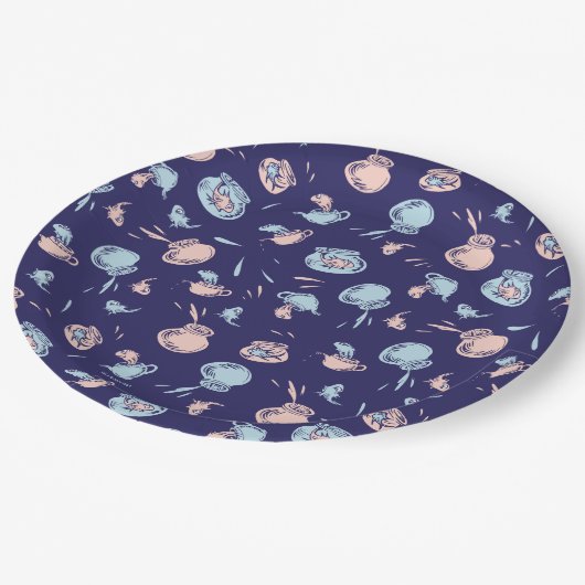 Assiettes En Carton Chat Dans Le Casquette | Le Motif du poisson (Angle)