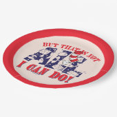 Assiettes En Carton Chat dans le Casquette | Mais Je Ne Peux Pas Faire (Angle)