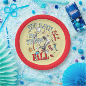 Assiettes En Carton Chat dans le Casquette | Nous avons vu tout tomber (Fête)