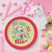 Assiettes En Carton Chat dans le Casquette | Nous avons vu tout tomber (Fête)