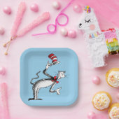 Assiettes En Carton Chat dans le Casquette prend une chèvre (Fête)