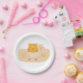 Assiettes En Carton Chat Dans Le Sable (Fête)