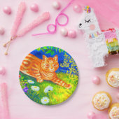 Assiettes En Carton Chat de nuit (Fête)