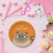 Assiettes En Carton Chat de Siamese (Fête)
