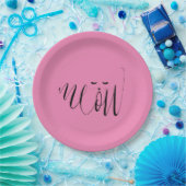 Assiettes En Carton Chat de viande rose (Fête)