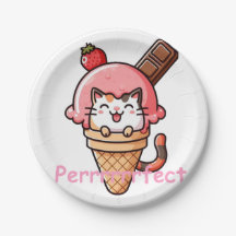 Chat en Ice Cream Cone Parfait