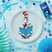 Assiettes En Carton Chat en lecture Casquette (Fête)