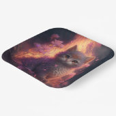 Assiettes en carton chat Fleur (Angulaire)