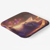 Assiettes en carton chat Fleur (Angulaire)