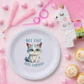 Assiettes En Carton Chat Grumpy - Pas Rapide, Juste Furieux (Fête)