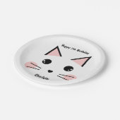 Assiettes En Carton Chat Kitty personnalisé (Angle)