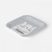 Assiettes En Carton Chat mignon, symbole de 2023. (Angulaire)