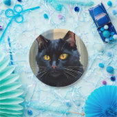 Assiettes En Carton Chat Noir | Happy Halloween Éffrayant (Fête)