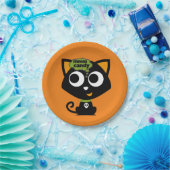 Assiettes En Carton Chat noir Mmm Candy Halloween (Fête)
