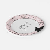 Assiettes En Carton Chat noir sur plaid (Angle)