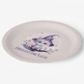 Assiettes En Carton Chat sorcier enchanteur (Angle)