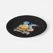 Assiettes En Carton Chat spatial astronaute (Angle)