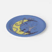 Assiettes En Carton Chat sur la lune  (Angle)