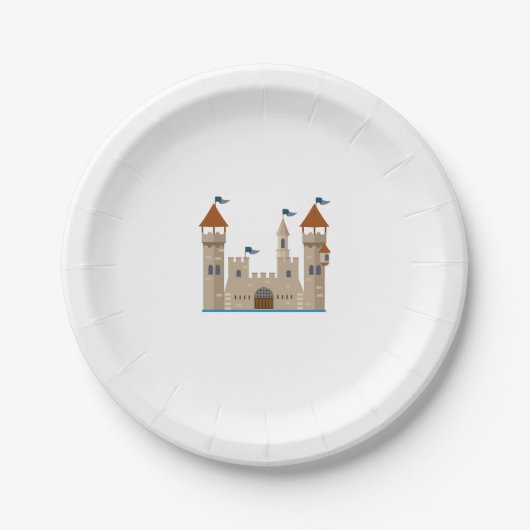 Assiettes En Carton Château de Knight (Devant)