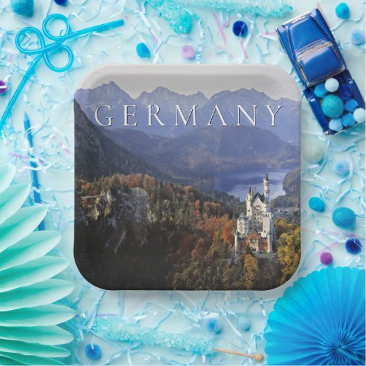 Assiettes En Carton Château de Neuschwanstein | Allemagne, Bavière (Fête)