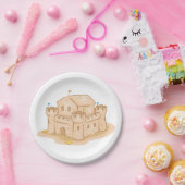 Assiettes En Carton Château de Sand (Fête)