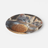 Assiettes En Carton Chatons (Angle)