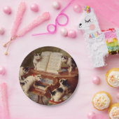 Assiettes En Carton Chatons et piano (Fête)